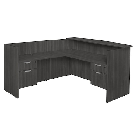 Regency Legacy Reception Desks, 82 D X 42 H, 71 W X Wood, Ash Grey LRDRT2BFAG